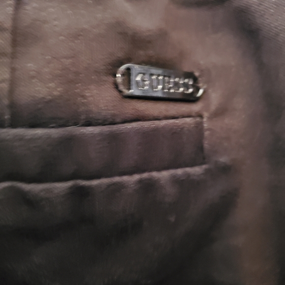 GUESS Jeans Dark Brown HEMMED Dress Pants - Size 26 - Picture 7 of 9